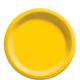 Yellow Extra Sturdy Paper Lunch Plates, 8.5in, 20ct